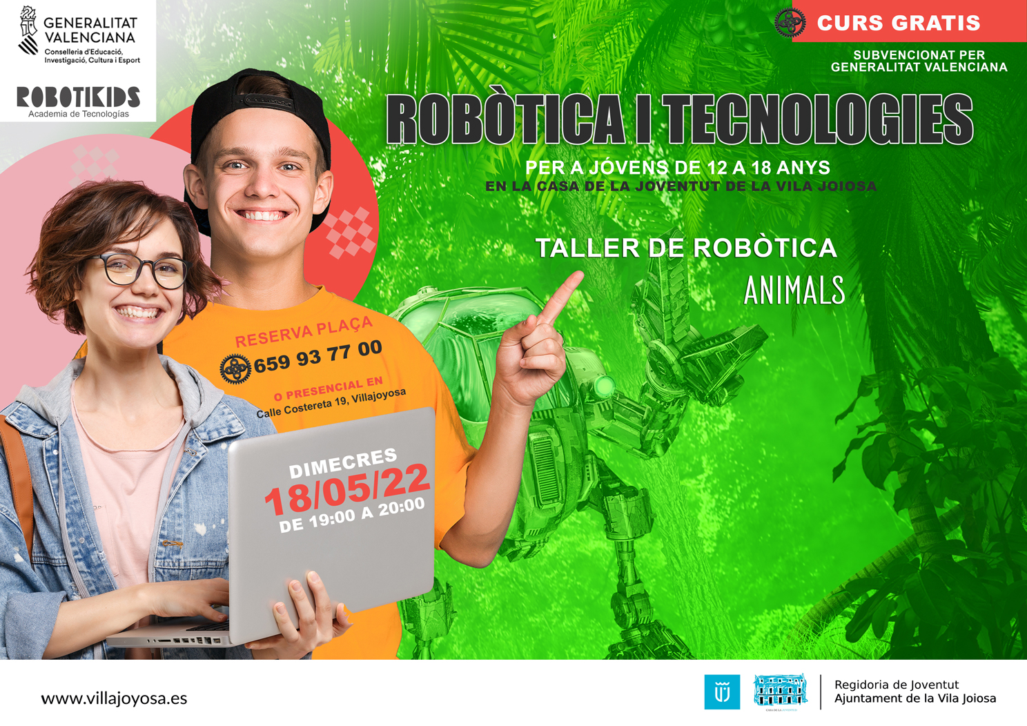 CURS ROBÒTICA I TECNOLOGIES Casa de la Joventut La Vila Joiosa