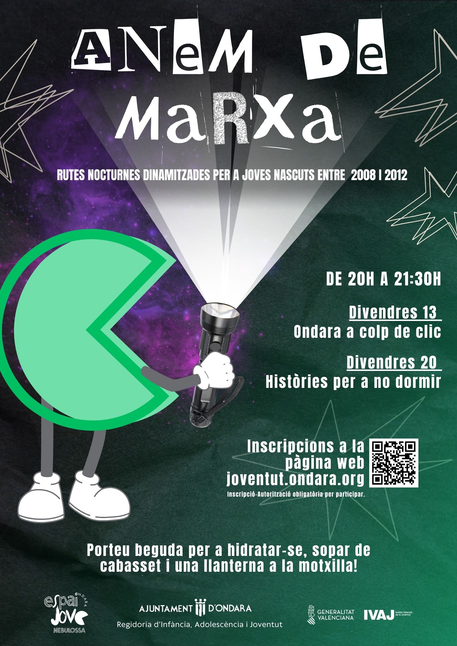 L’ESPAI JOVE DE ONDARA RETOMA SU ACTIVIDAD HABITUAL CON UN NUEVO PROGRAMA DE OCIO NOCTURNO “ANEM DE MARXA”