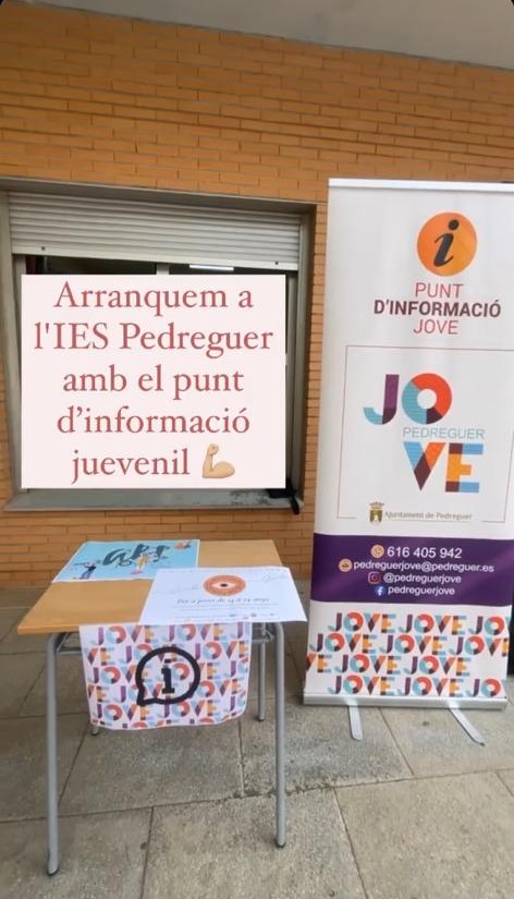 Punt d'informació en l'IES Pedreguer