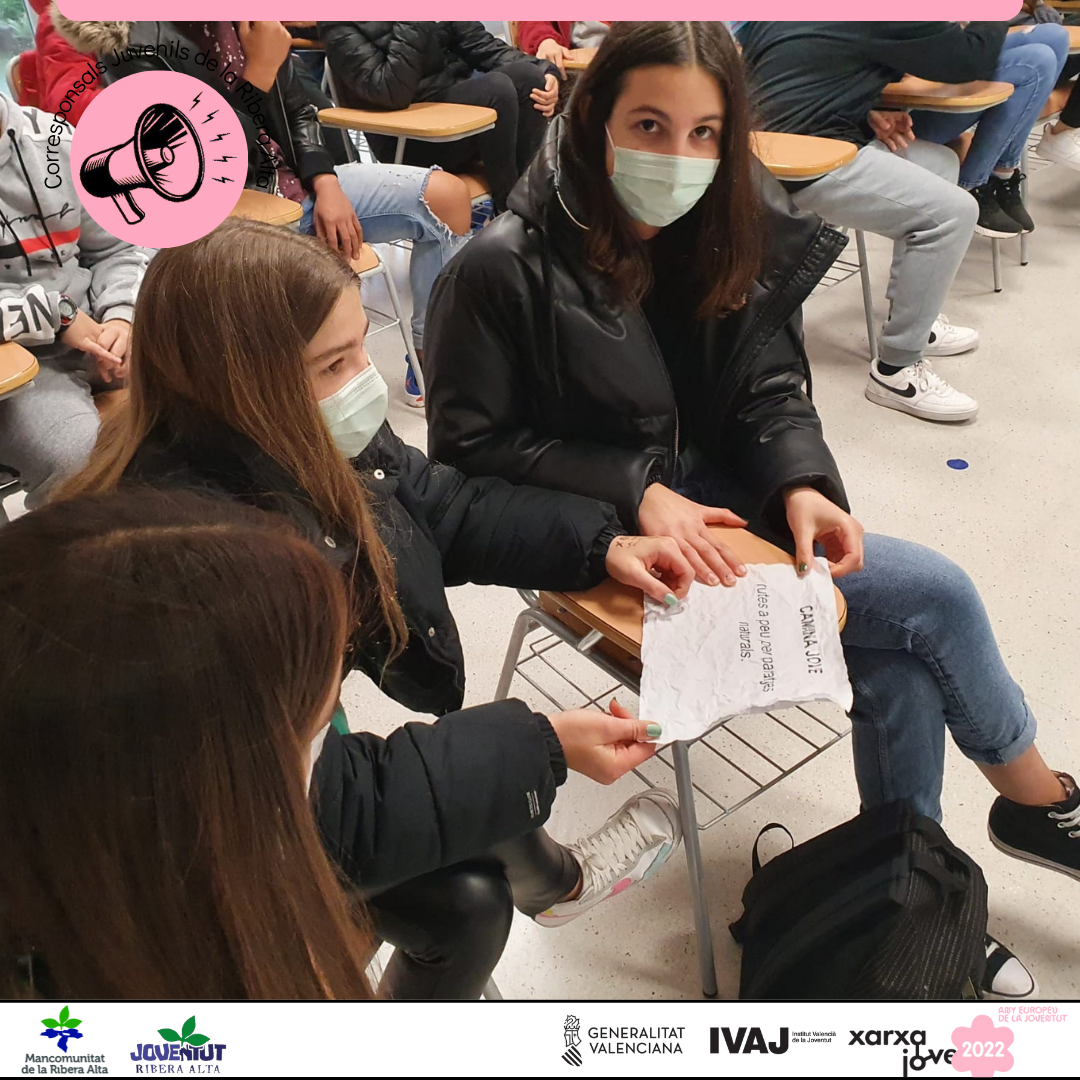 El Departament de Joventut de la Mancomunitat de la Ribera Alta inicia el programa de Corresponsals Juvenils a la comarca.