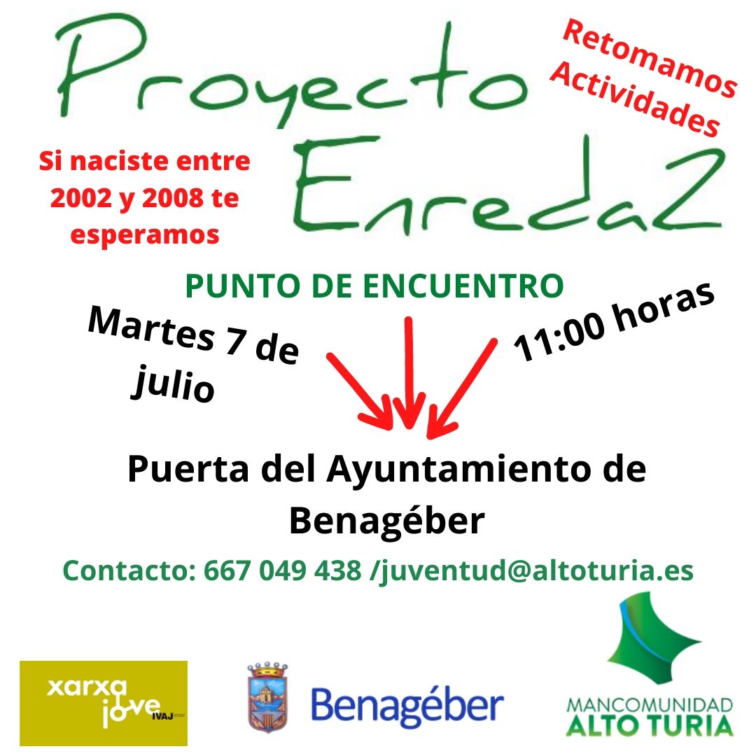 Proyecto Enreda2 Alto Turia Julio 2020