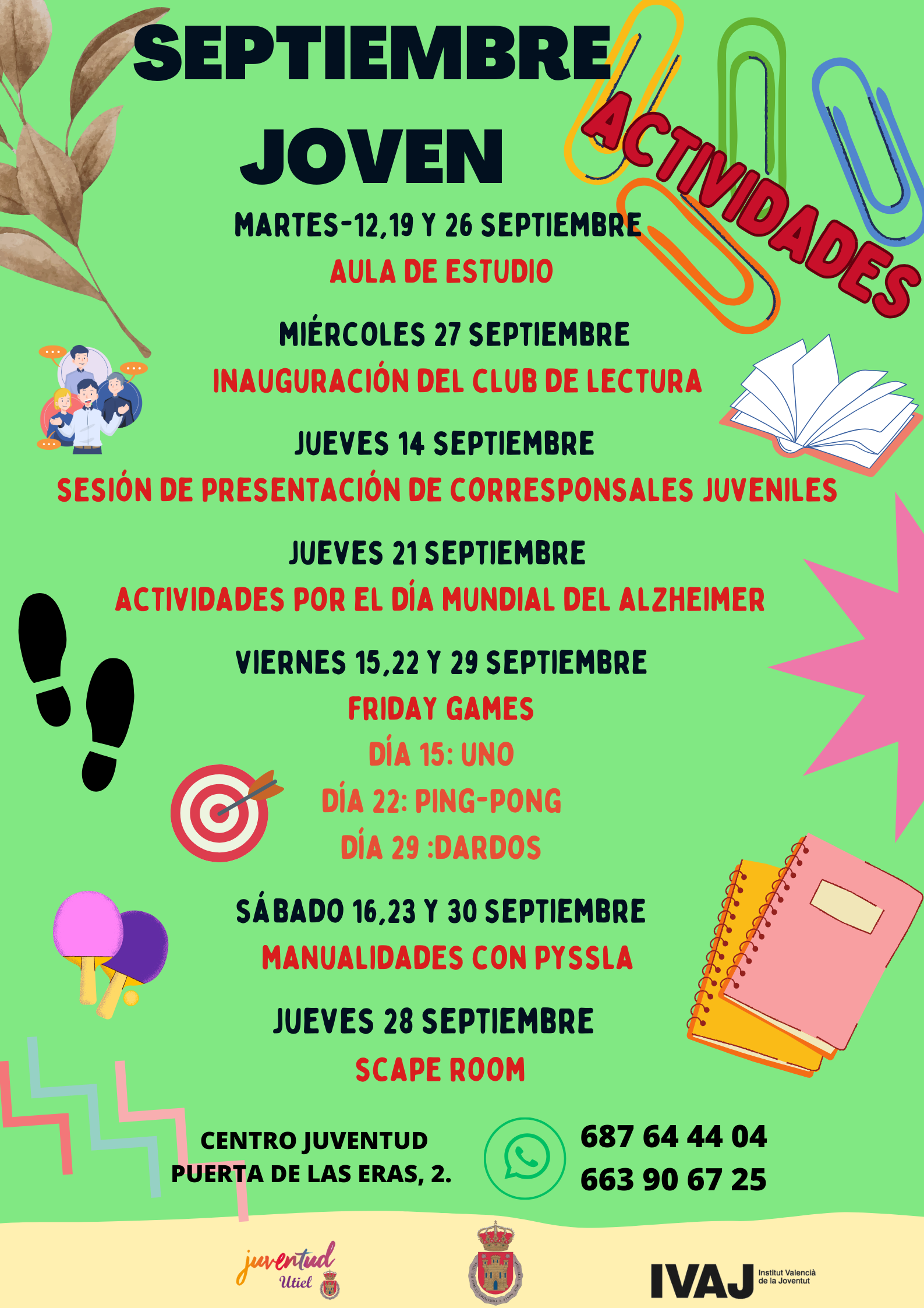 Programació Setembre Jove. Utiel