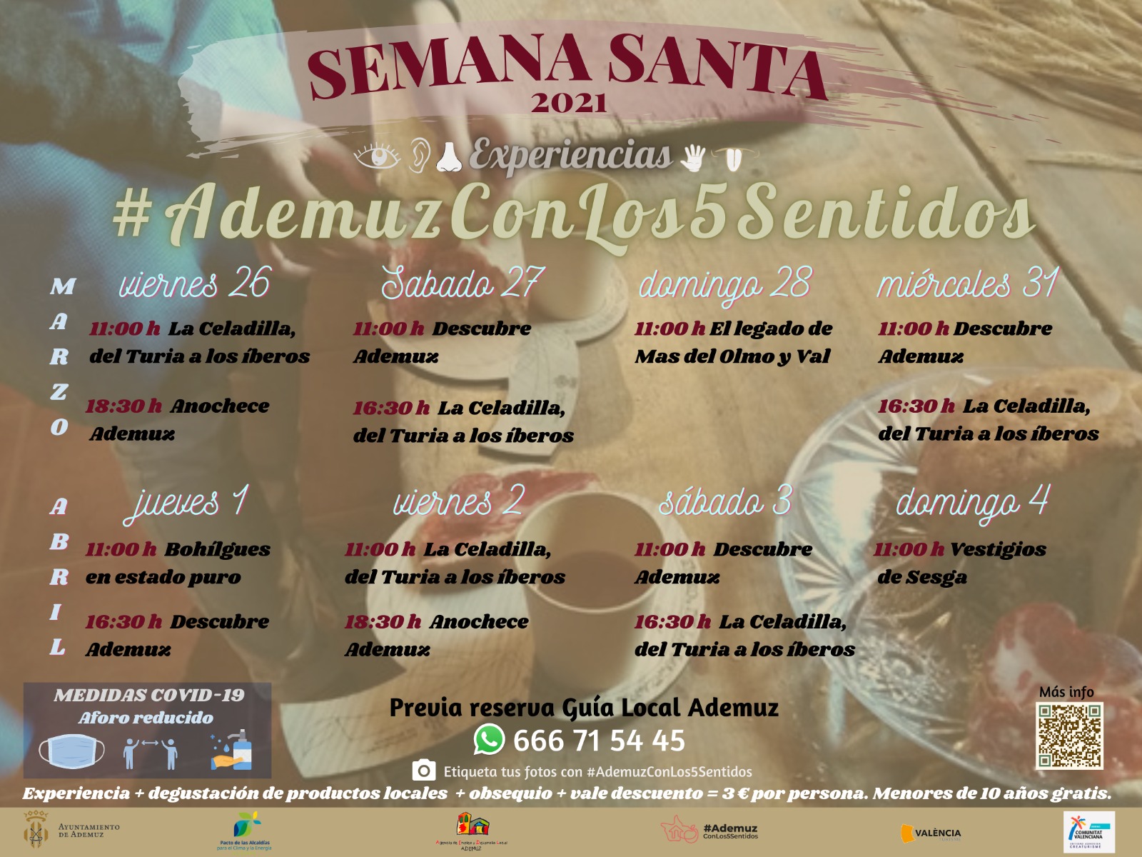 Ademuz amb els 5 sentits Setmana Santa 21  (ADEMUZ)