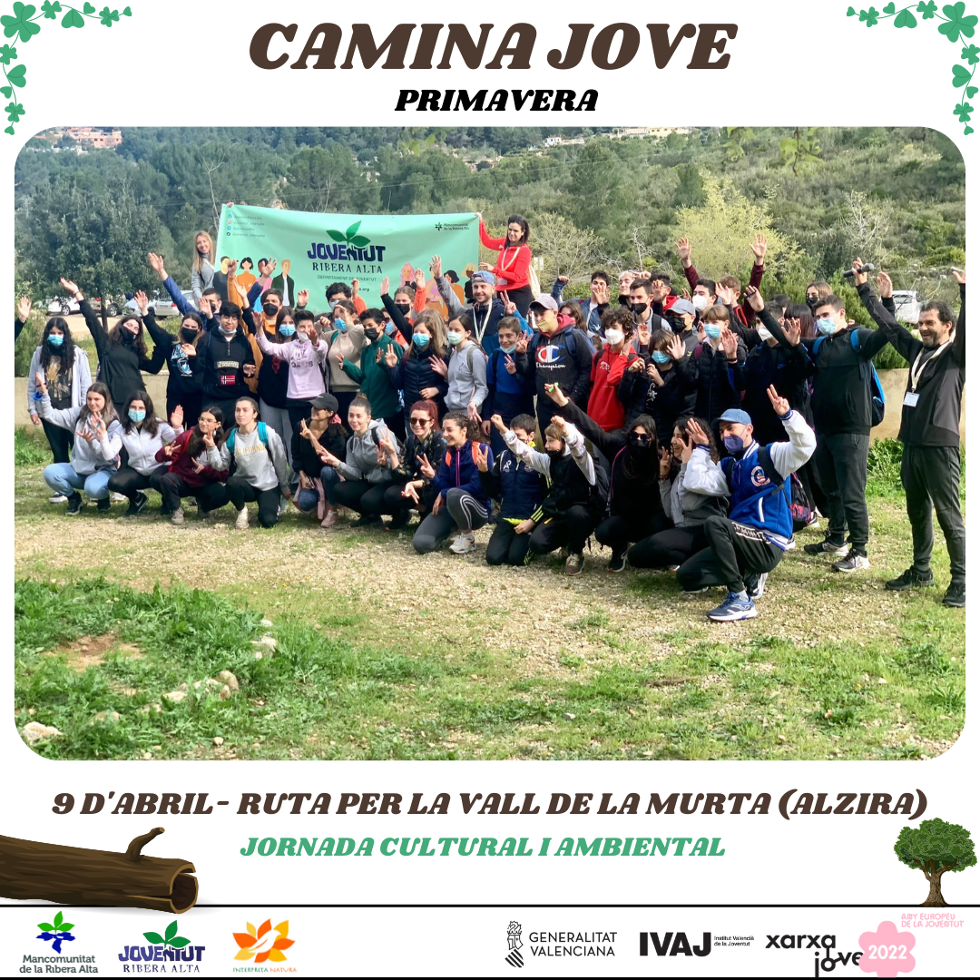 CAMINA JOVEN (Primavera): Jornada cultural y ambiental - Departamento de Juventud de la MRA.