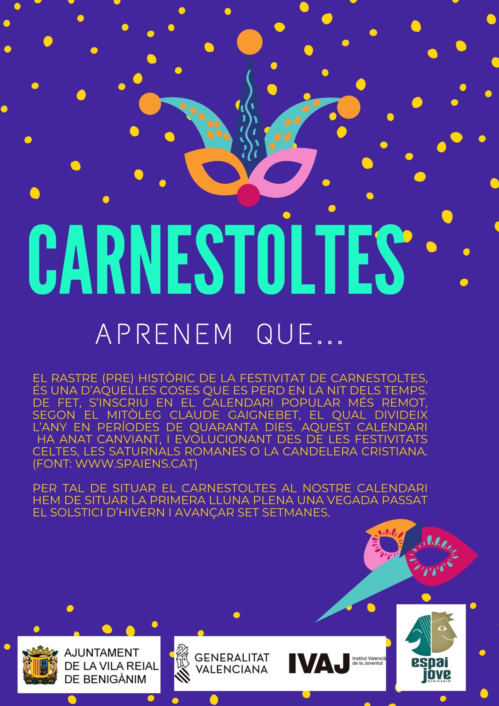 CONCURS CARNESTOLTES DES DE CASA A BENIGÀNIM 2021