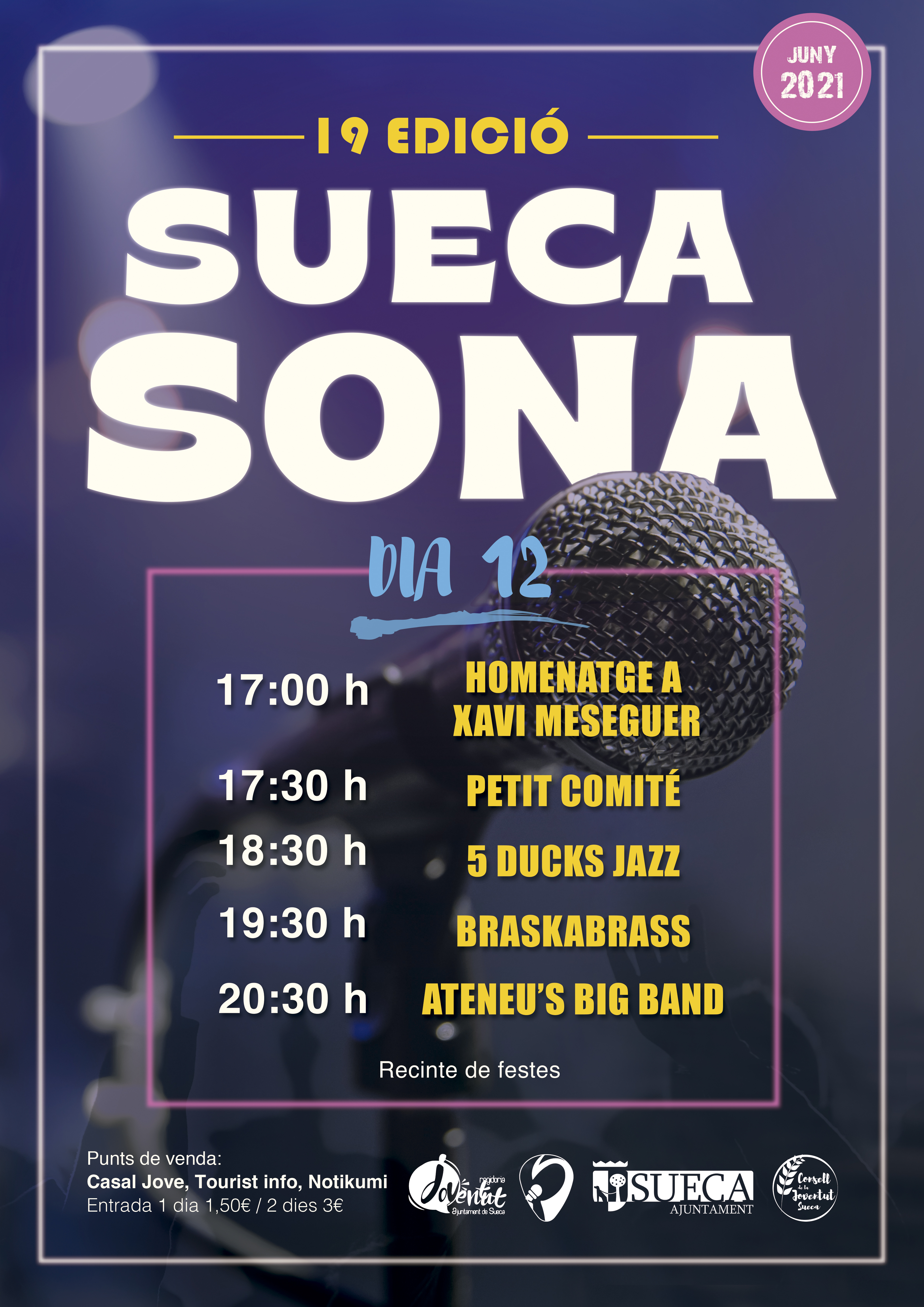 El festival 'Sueca Sona' se celebrarà els dies 12 i 13 de juny