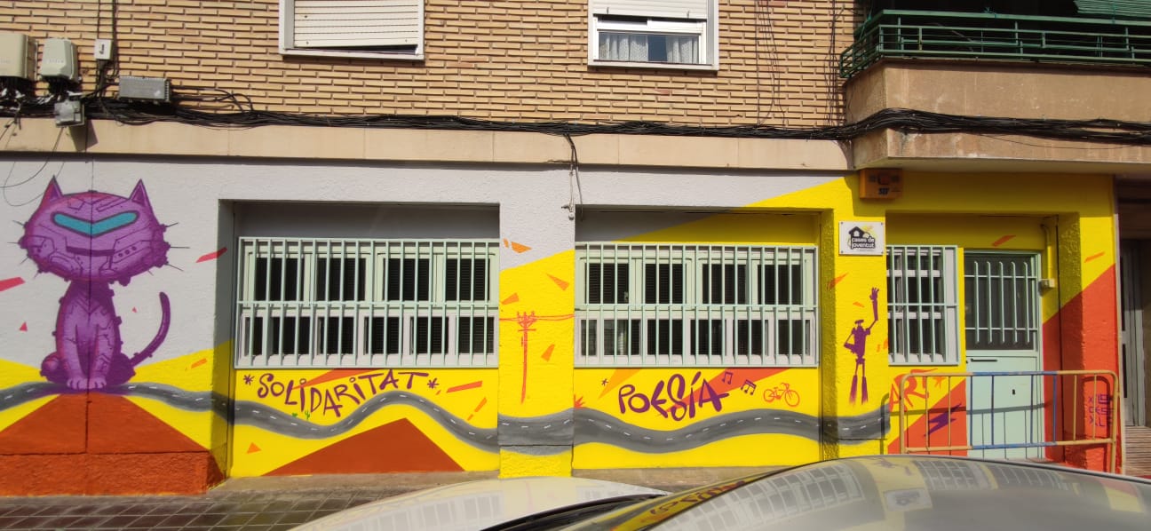 Casa Nostra, nuevas fachadas participadas de los espacios de infancia, adolescentes y jóvenes de Quart de Poblet.