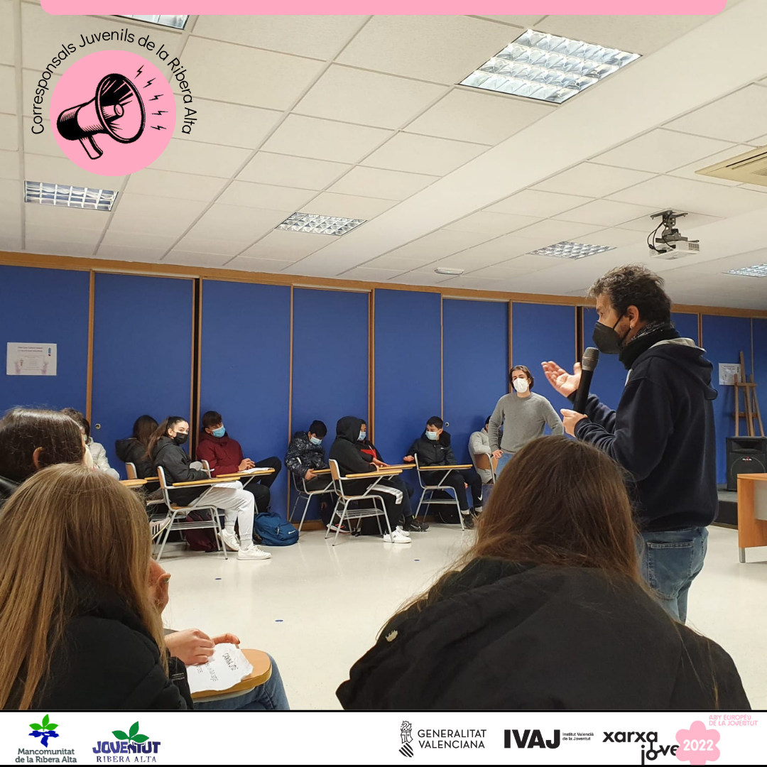 El Departamento de Juventud de la Mancomunidad de la Ribera Alta inicia el programa de Corresponsales Juveniles en la comarca.