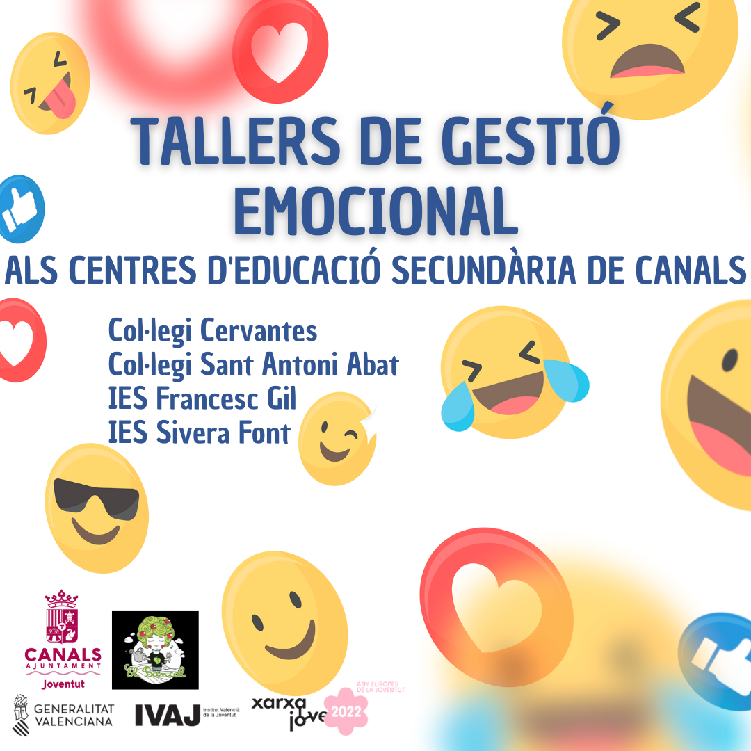 TALLERS DE GESTIÓ EMOCIONAL  ALS CENTRES EDUCATIUS DE SECUNDÀRIA DE CANALS