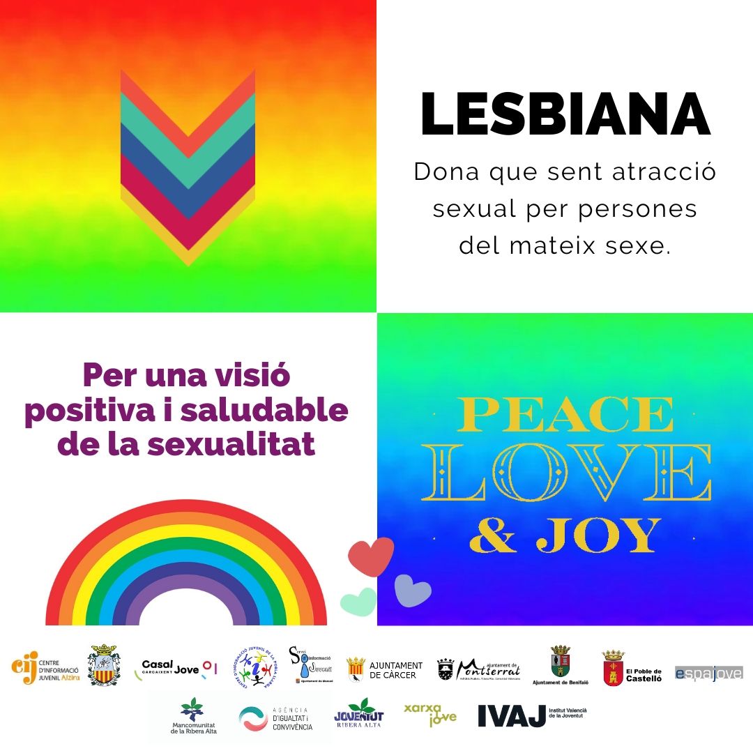 CAMPANYA DE PREVENCIÓ DE L’ODI CAP AL COL·LECTIU LGTBI “Joves Contra la LGTBIfòbia” - Departament de Joventut de la Mancomunitat de la Ribera Alta.